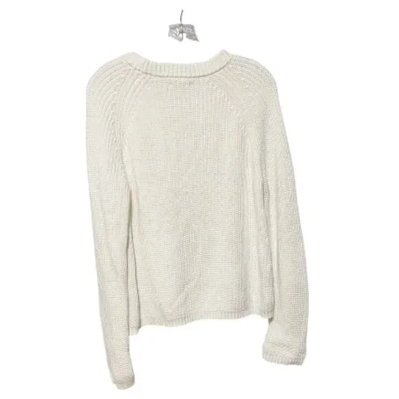 Quince Fisherman Medium Cotton Chunky Crewneck Sweater EUC - Picture 3 of 5